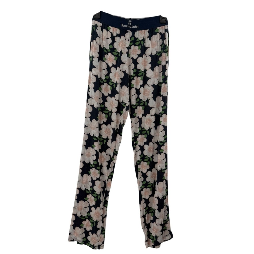 Tommy‎ John Women's Second Skin Sleep Pant blue floral print size xs